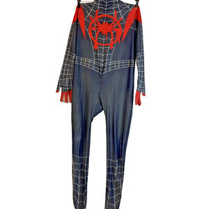 Spider Man Costume Youth Large Black Red Miles Morales Suit
